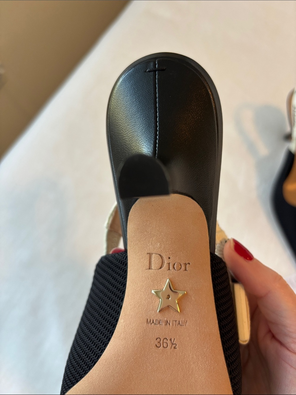 Dior Christian Dior Black J'Adior Slingback Kitten Heel Pumps 36 1/2 EU - NWT - Picture 6 of 17